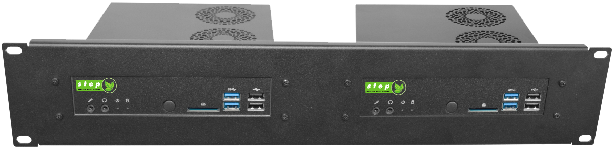 19" 4HE Rack-Einbau Platte für 2 Gehäuse 19" 4HE Rack-Einbau Platte für 2 Gehäuse
