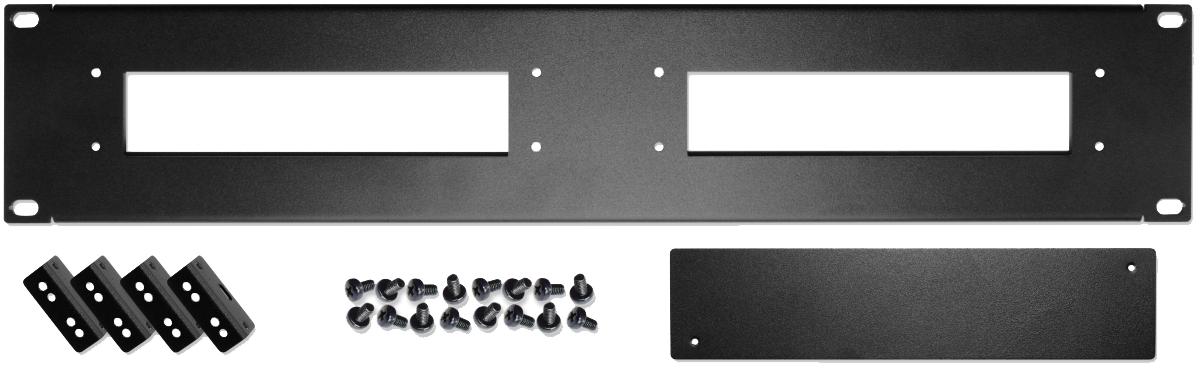 19" 4HE Rack-Einbau Platte für 2 Gehäuse